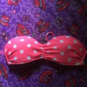 Polka Dot Strapless Bikini Top From OP